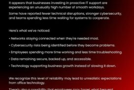 Facebook post from ITLogic Pro Services Ltd