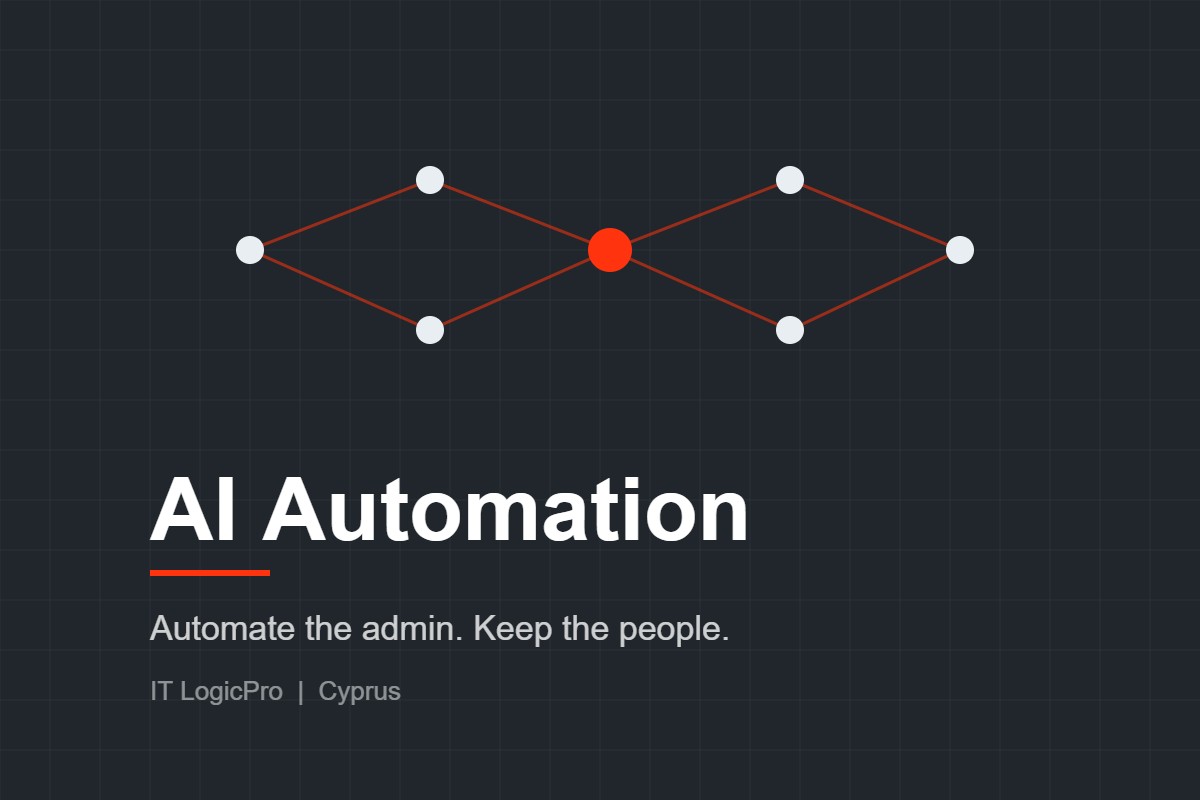 AI automation services for businesses in Cyprus by IT LogicPro