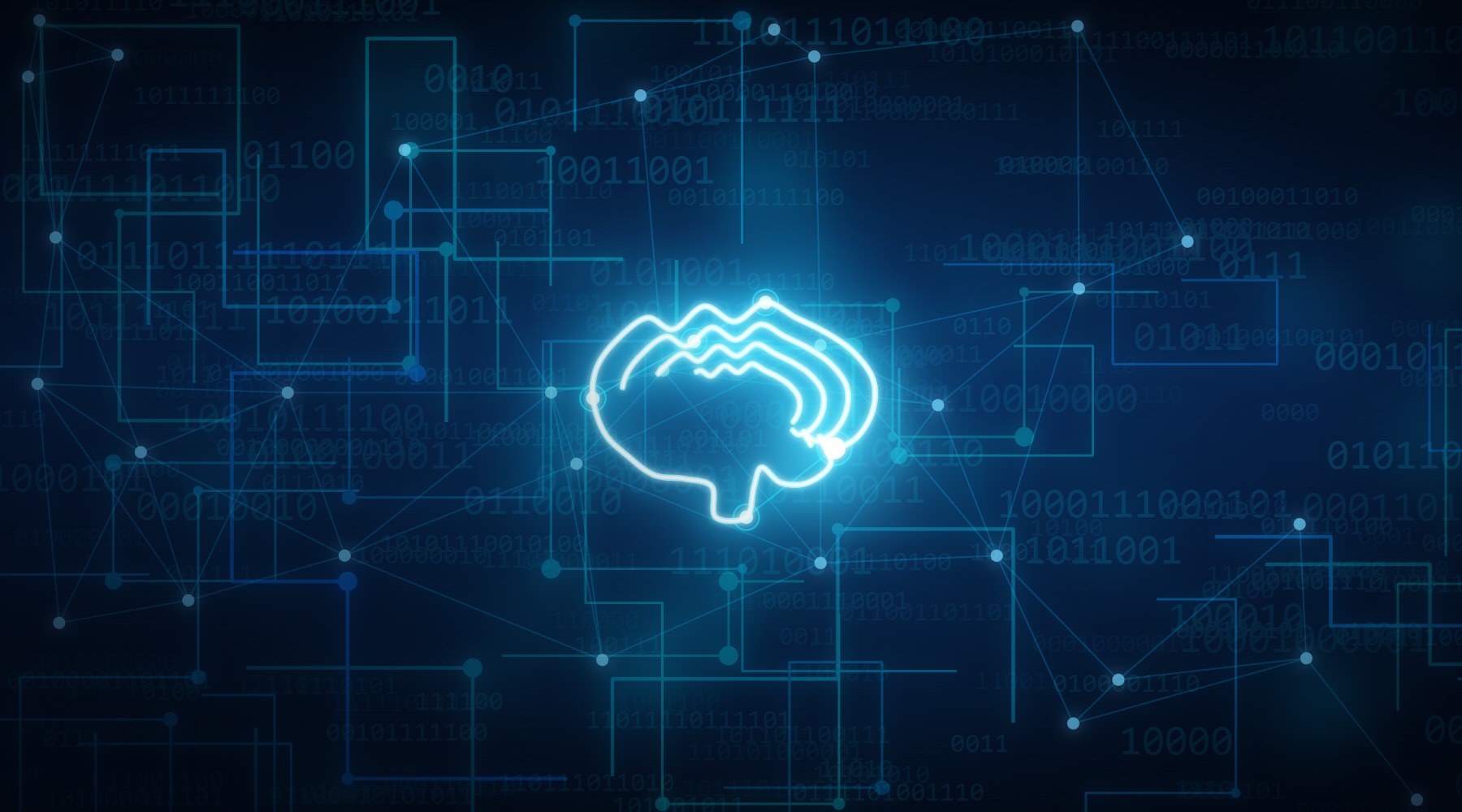 AI automation neural network illustration